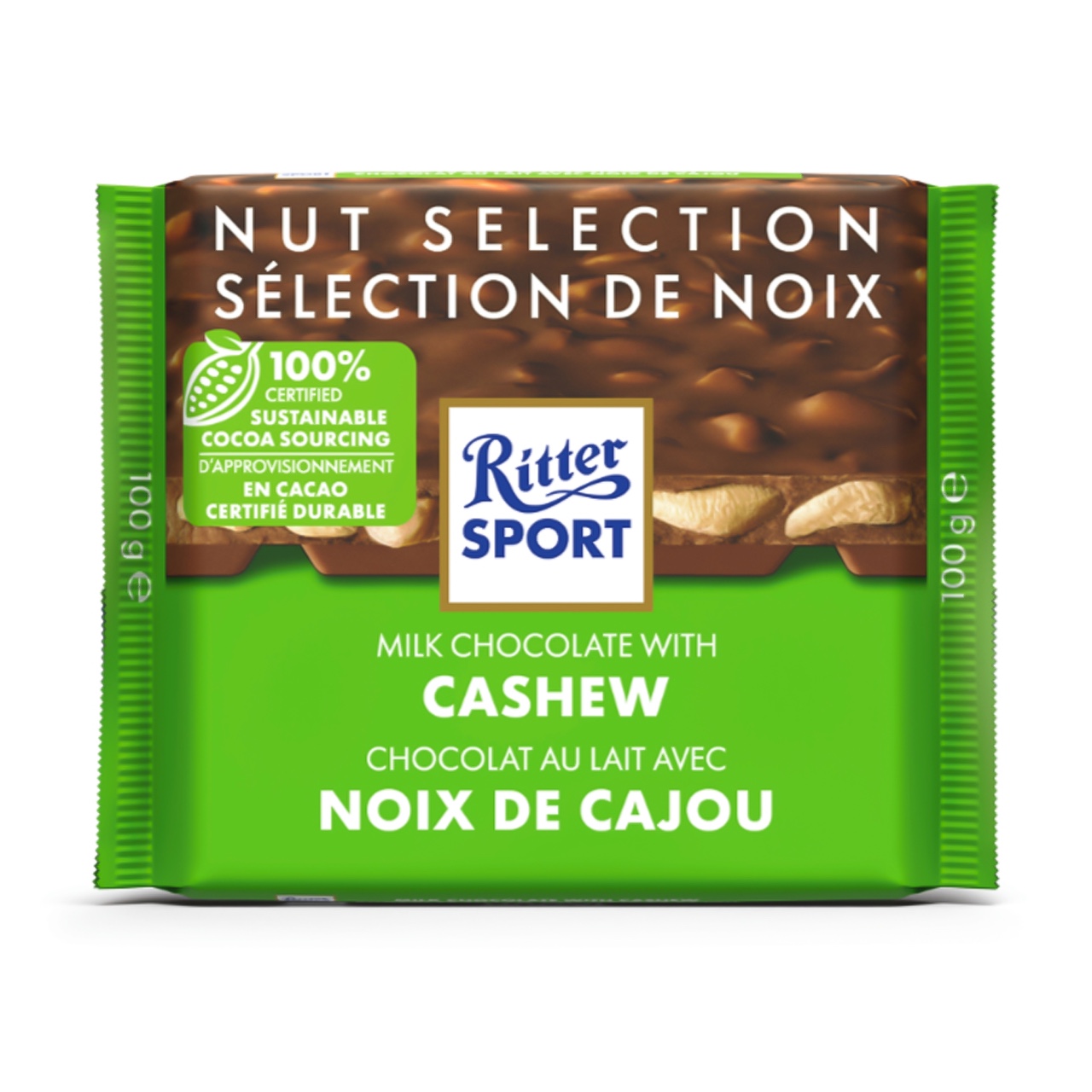 Ritter Sport Nut Selection Milk Chocolate with Cashew 100 g