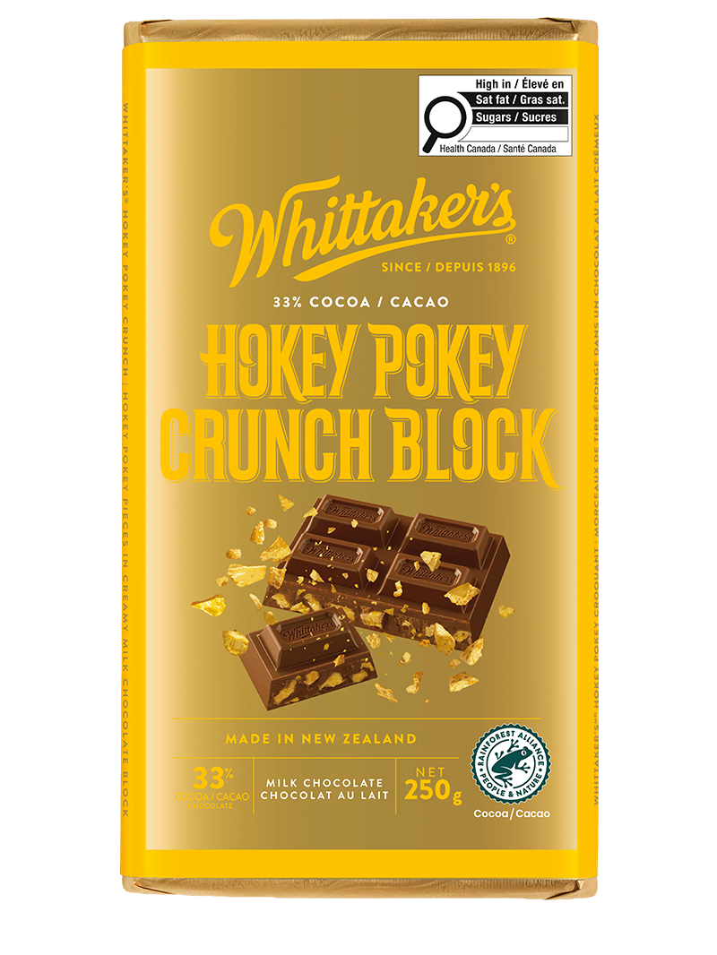 Whittaker’s Hokey Pokey Crunch Block — 250 g