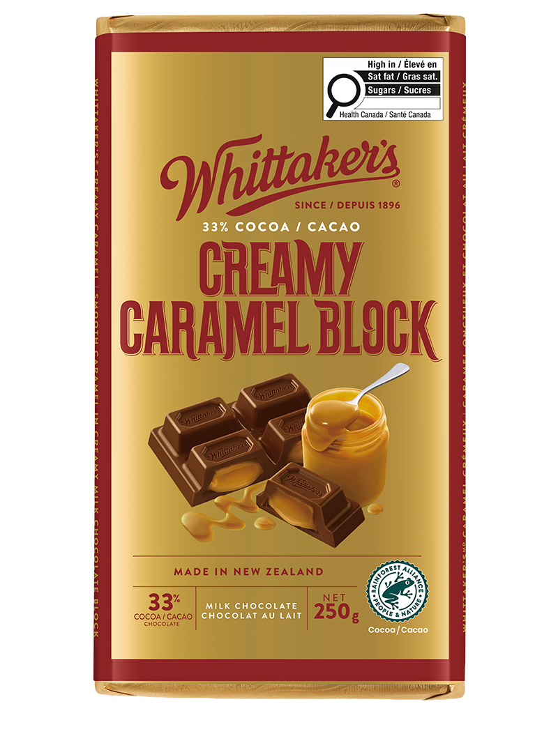 Whittaker’s Creamy Caramel Block — 250 g