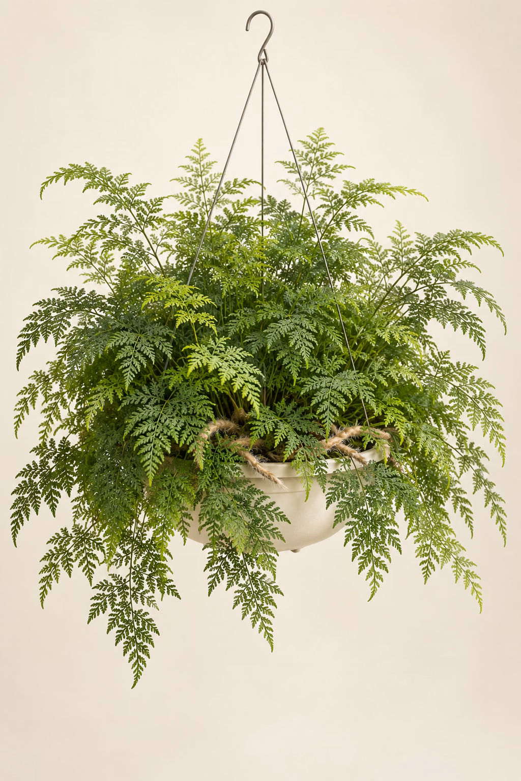 Rabbit’s Foot Fern hanging basket plant