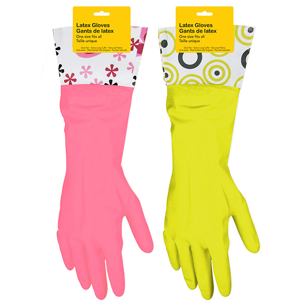 EZ Clean Dishwashing Gloves with Cuffs — 16 in (40.64 cm)