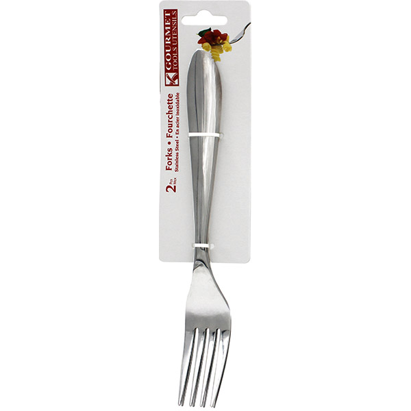 Gourmet Stainless Steel Forks — 2-Pack